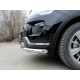 Защита переднего бампера d-60+53 радиусная двойная Технотек для Ford Explorer 2017 – н.в. 
