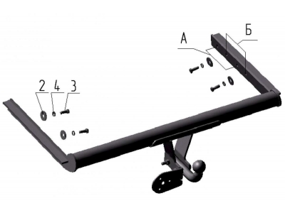 Фаркоп Avtos для Ford Focus 1 1998-2005 FD 02