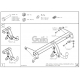 Фаркоп оцинкованный Galia шар A для Chevrolet Captiva/Opel Antara 2006-2016 O065A