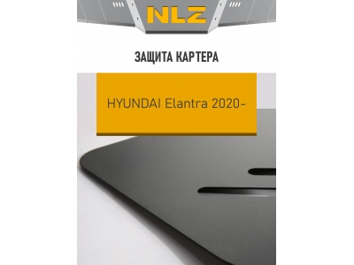 Защита картера для HYUNDAI Elantra (20-) 1,6 бен. AT / Хендай Элантра
