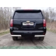 Защита задняя овальные уголки 75х42 мм ТСС для Chevrolet Tahoe 2016-2021