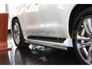 Защита штатного порога 53 мм для Lexus LX-570 № LX09 5